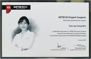 ARTIFLEX 우수인증의